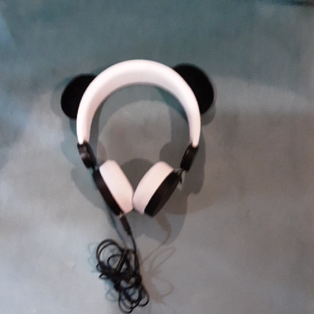 White and Black Over-Ear Headphones